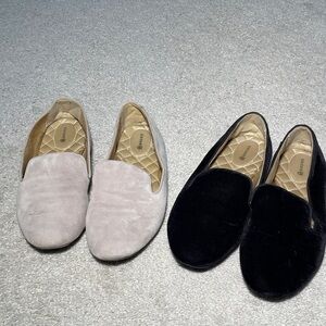 2 pairs Birdies loafers.